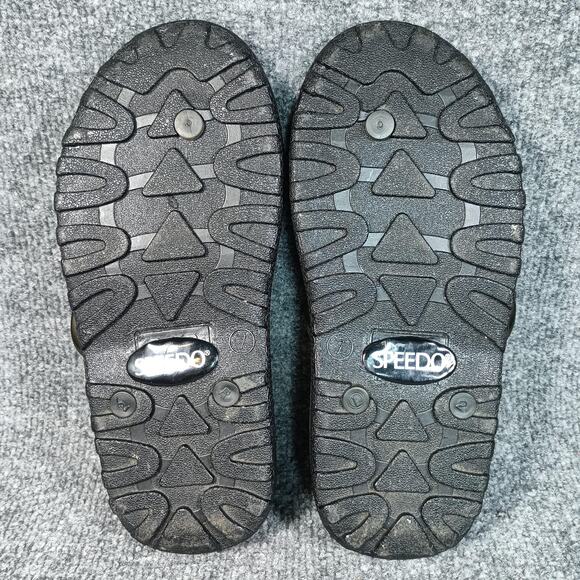 Speedo Sandals Size 7 Green Purple Marble Thong Flip Flops Pool Beach - Picture 3 of 4